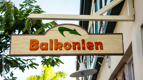 Schild 342 - Balkonien photo