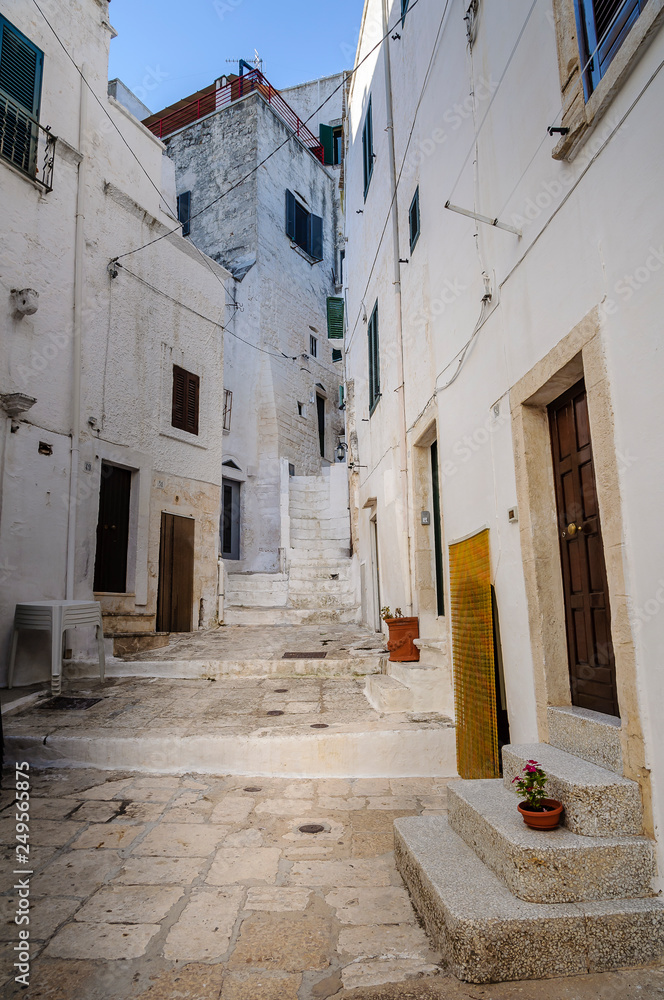 weiße Häuser in Apulien