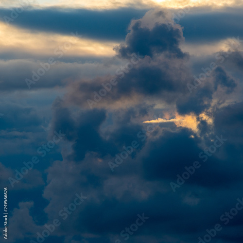 Winter cloudy sky during sunset- Israel