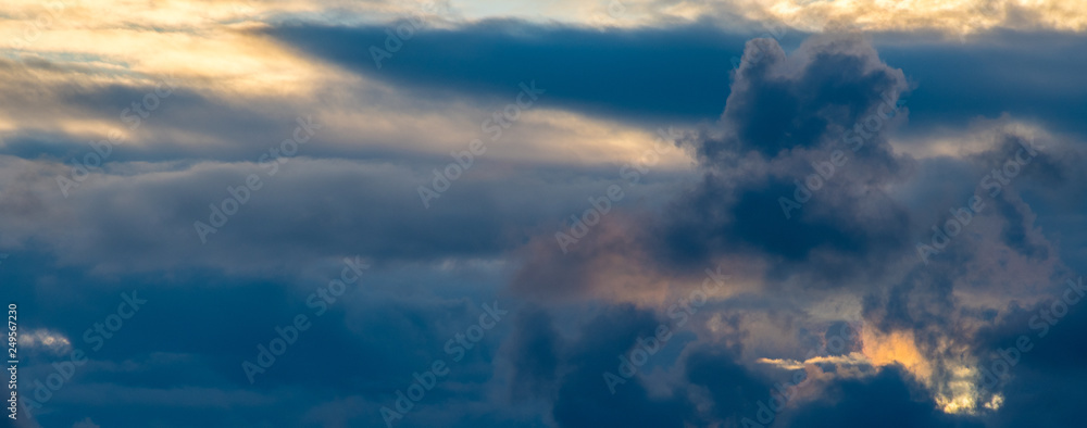 Winter cloudy sky during sunset- Israel Winter cloudy sky during sunset- Israel