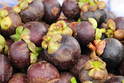 Mangosteen fruit is delicious at street food