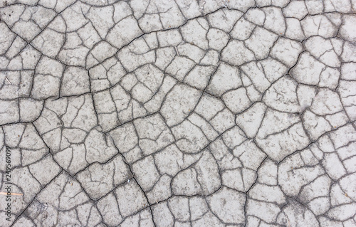 Earth texture on a dried lake