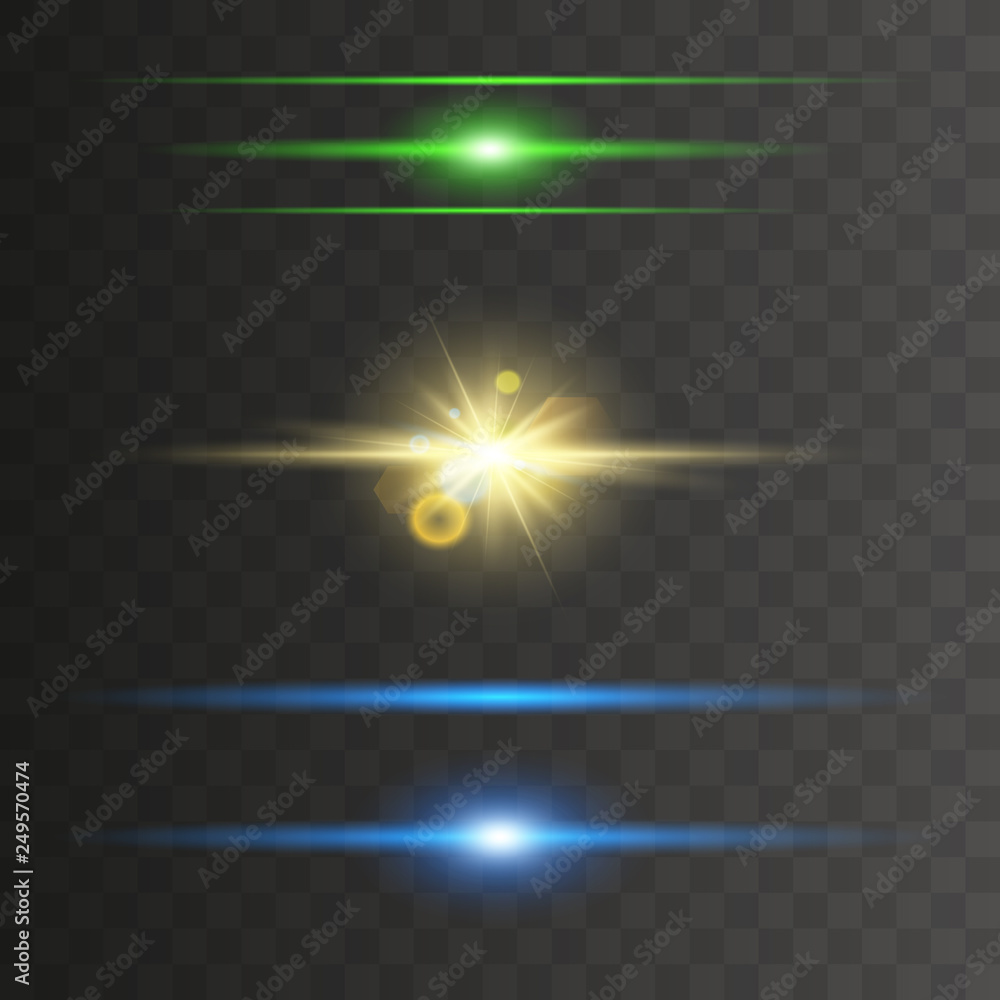 Glowing neon lights line Glowing neon lights line
