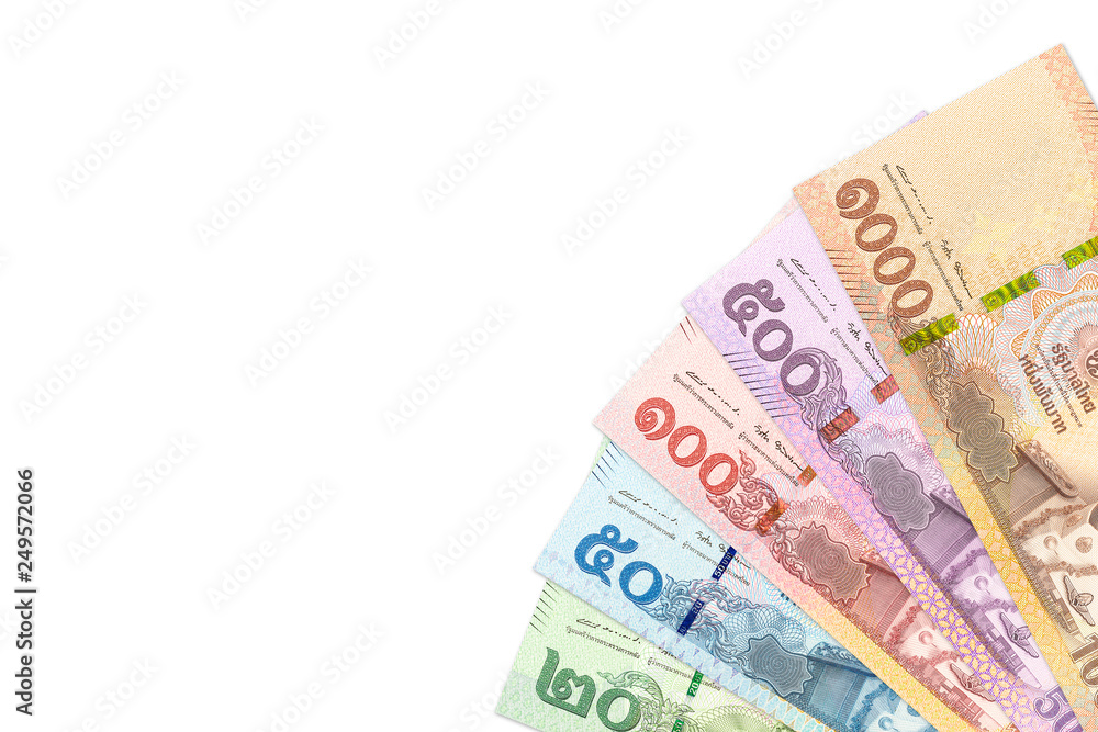 some new thai baht banknote with copy space some new thai baht banknote with copy space