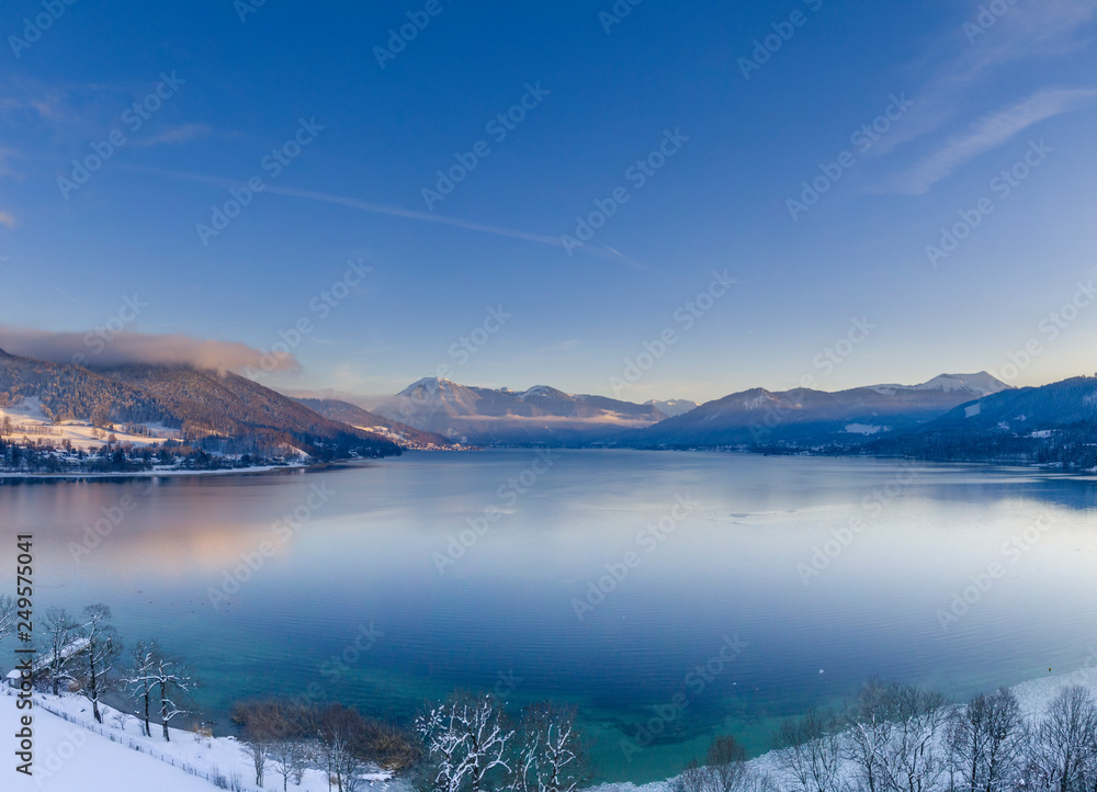 Tegernsee im Winter, Bayern, Deutschland