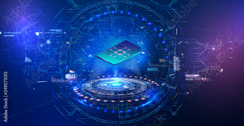 	 eSIM card chip sign. Embedded SIM concept. New mobile communication technology. Futuristic projection esim card. vector illustration