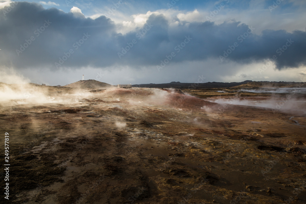 Gunnuhver geothermal area, Grindavik, Iceland