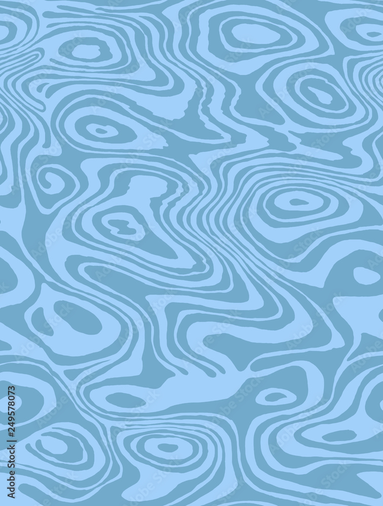 Shining Water Surface Seamless Pattern. Sea Ripple. Abstract Blue Waves Background; Fashion design for fabric, wallpaper, textile, decor and packaging.