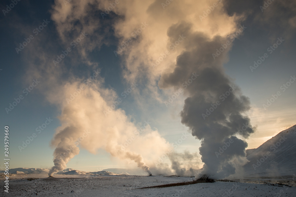 Fototapeta premium Hverir geothermal area, Iceland