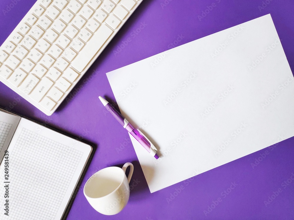Flat Lay Womens Office Deskmockup With Clipboard Keyboard Office Accessories  Notebooks Pen Cup Of Coffee Pink Peonies On White Background Top View Copy  Space Stock Photo - Download Image Now - iStock