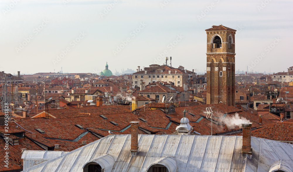 Venice Skyline in a Winter Afternoon