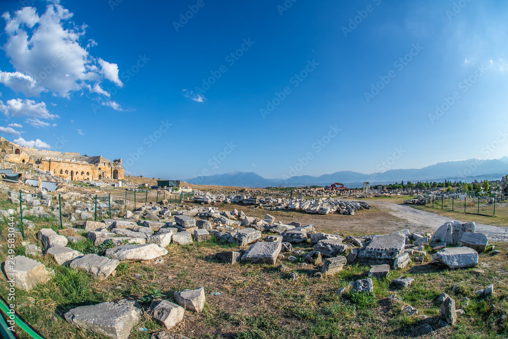 ancient antique buildings and ruins