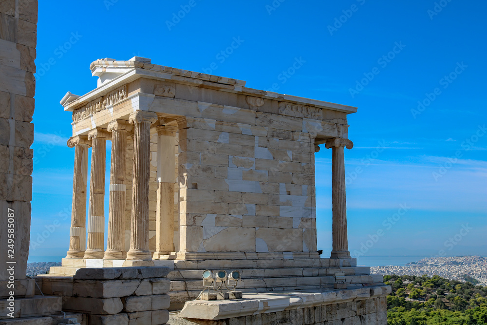 Temple of Nike in the sun, Acropolis of Athens, Greece Stock Photo | Adobe  Stock