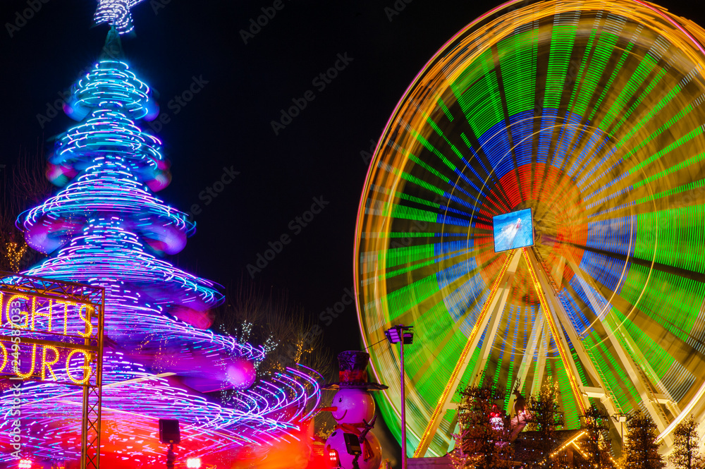 Long exposure ferris wheel Long exposure ferris wheel