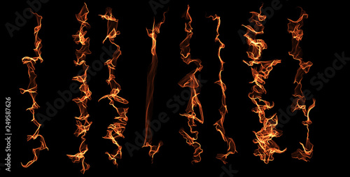 abstract gothic asymmetrical flame pattern