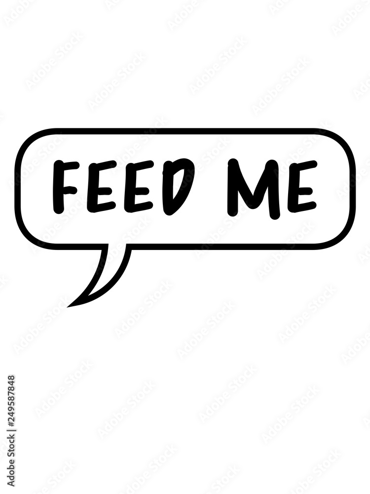 sprechblase reden comic cartoon feed me logo design füttere mich lecker hunger noob gamer pro player essen diät koch chef schürze sprechblase reden comic cartoon feed me logo design füttere mich lecker hunger noob gamer pro player essen diät koch chef schürze