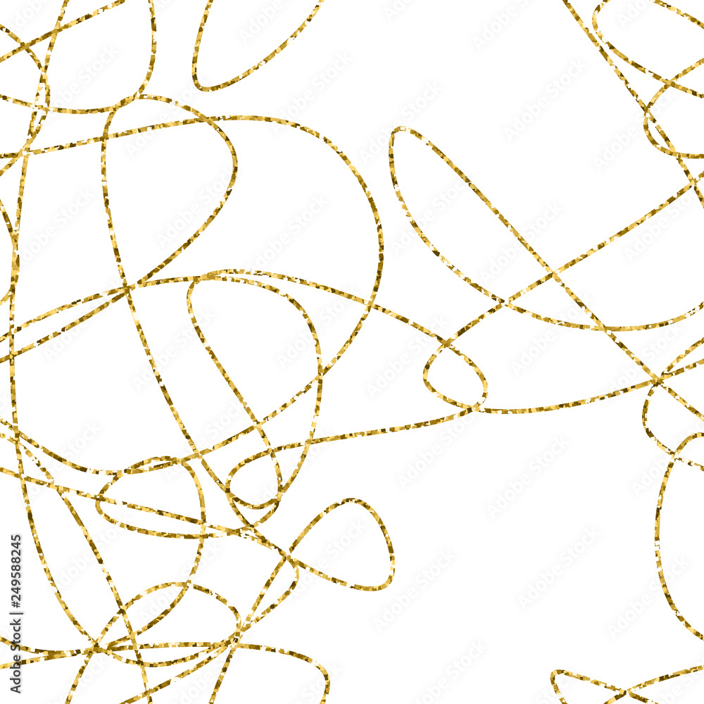 Vector hand drawn abstract seamless pattern. Gold stripes pattern. Vector hand drawn abstract seamless pattern. Gold stripes pattern.