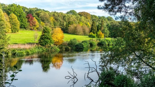 Rowe's Flashe Lake at Winkworth Arboretum, in Surrey, England, UK photo