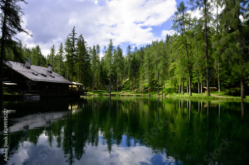 The house on the mountain lake