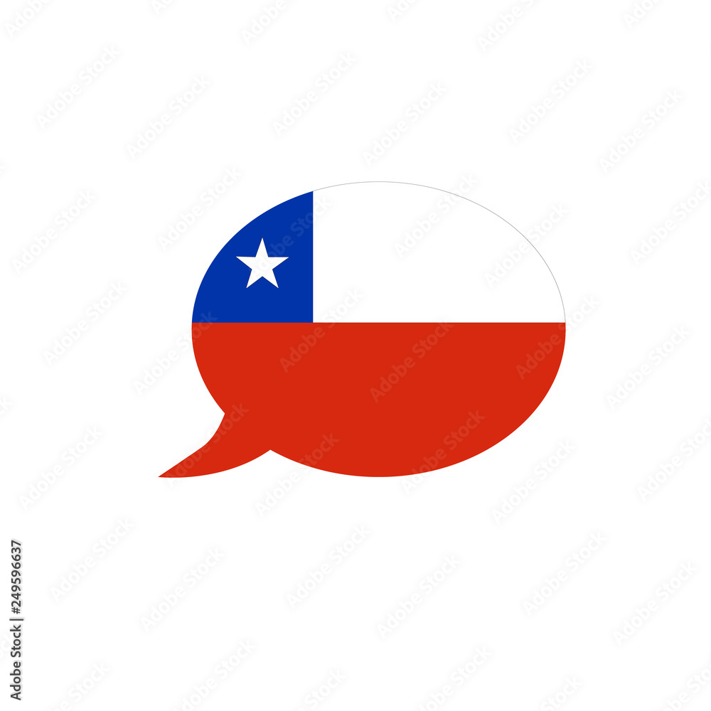 Country flags icon. speech bubble Country flags icon. speech bubble