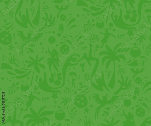 Seamless sports green pattern, abstract football vector background. Seamless Pattern included in swatch
