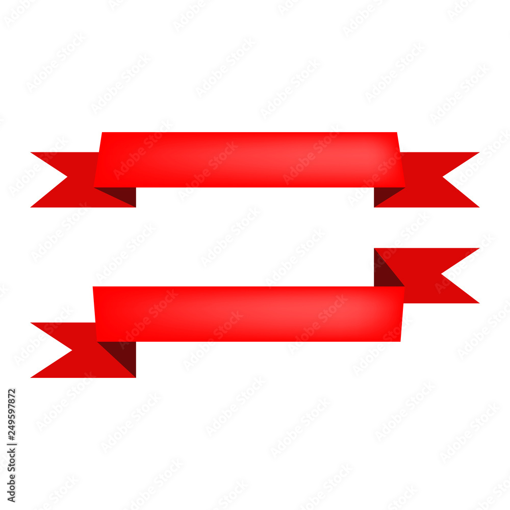 Two ribbons illustration