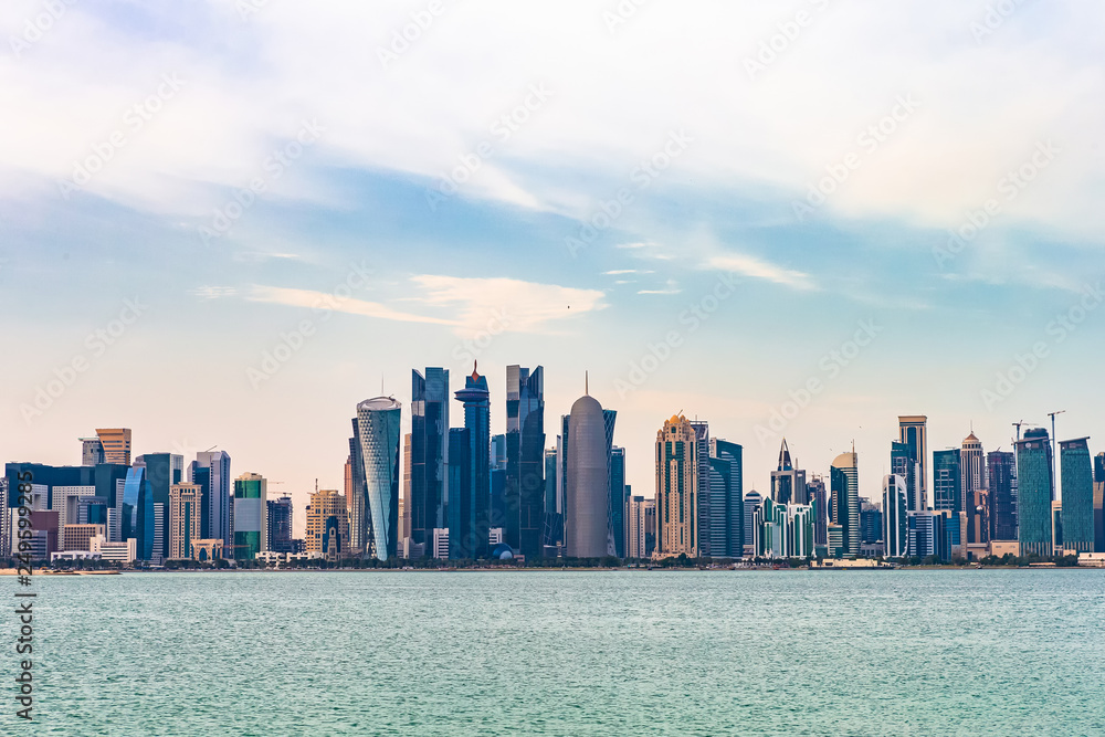 Obraz premium Widok miasta Doha. Katar.