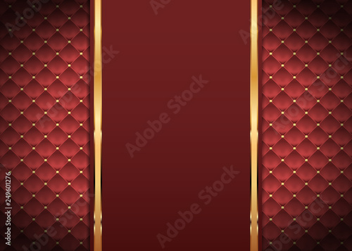 Brauner Hintergrund mit Rauten und goldenen Nieten