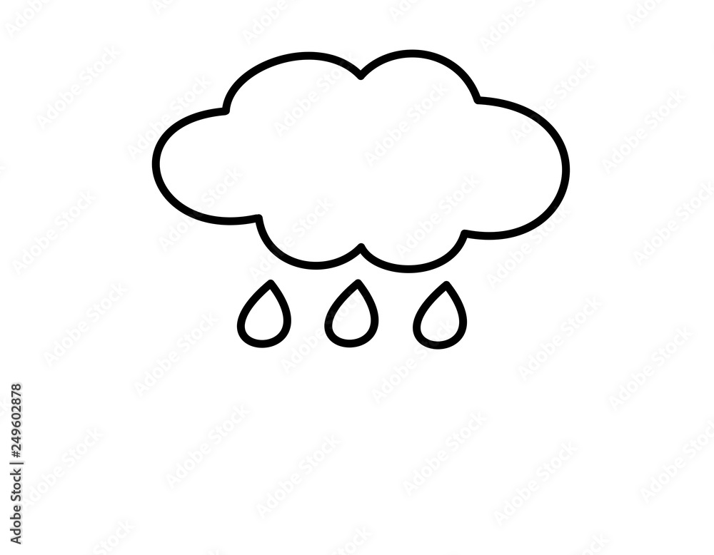 雨雲 線画 雨1 線画 Stock イラスト Adobe Stock 雨雲 線画 雨1 線画 Stock イラスト Adobe Stock