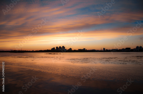 sunset on beach