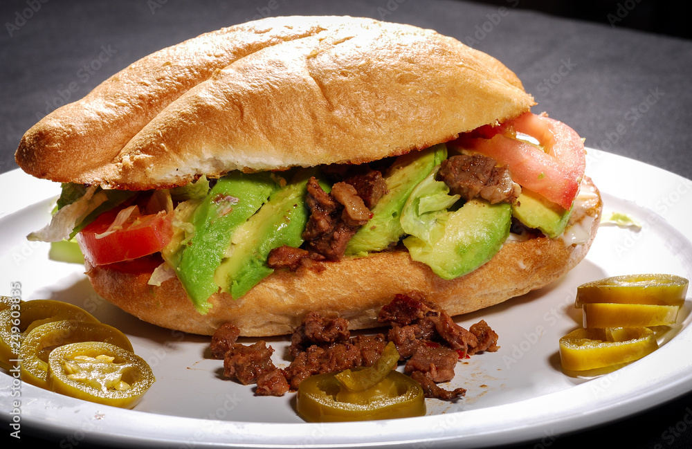 Mexican Torta Stock Photo | Adobe Stock