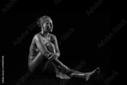 Sexy body nude woman. © zhagunov_a
