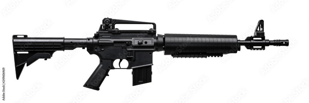 pneumatic rifle isolated on white pneumatic rifle isolated on white