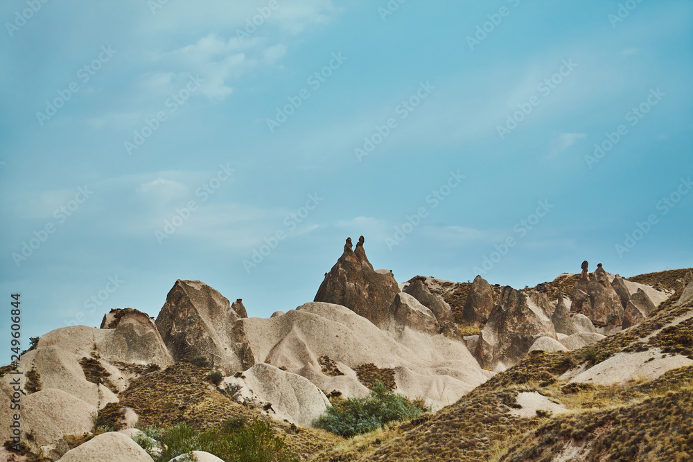 Views of Cappadocia volcanic kanyon cave houses in Turkey Views of Cappadocia volcanic kanyon cave houses in Turkey