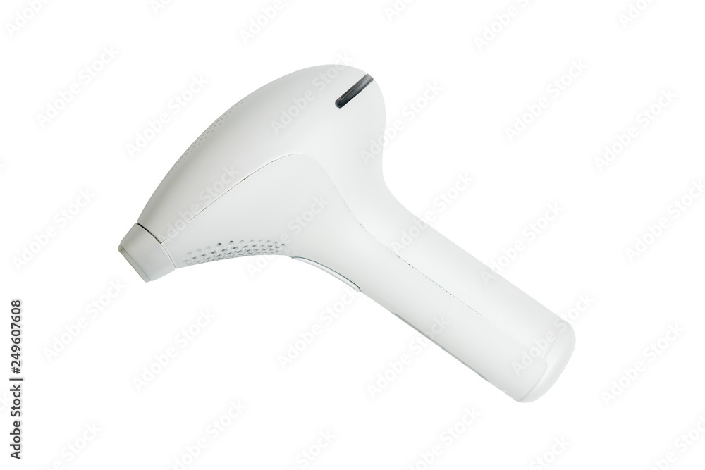 Portable IPL Laser Hair Epilation Device Isolated on White Background Stock  Photo | Adobe Stock