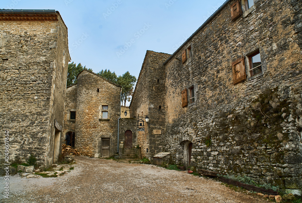 The medieval Village, La Couvertoirade, France 