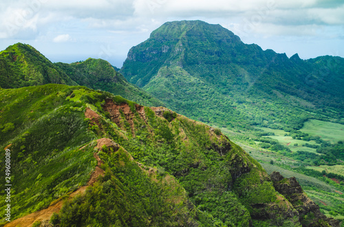 Helicopter trip to Waialeale peak in Kauai, US