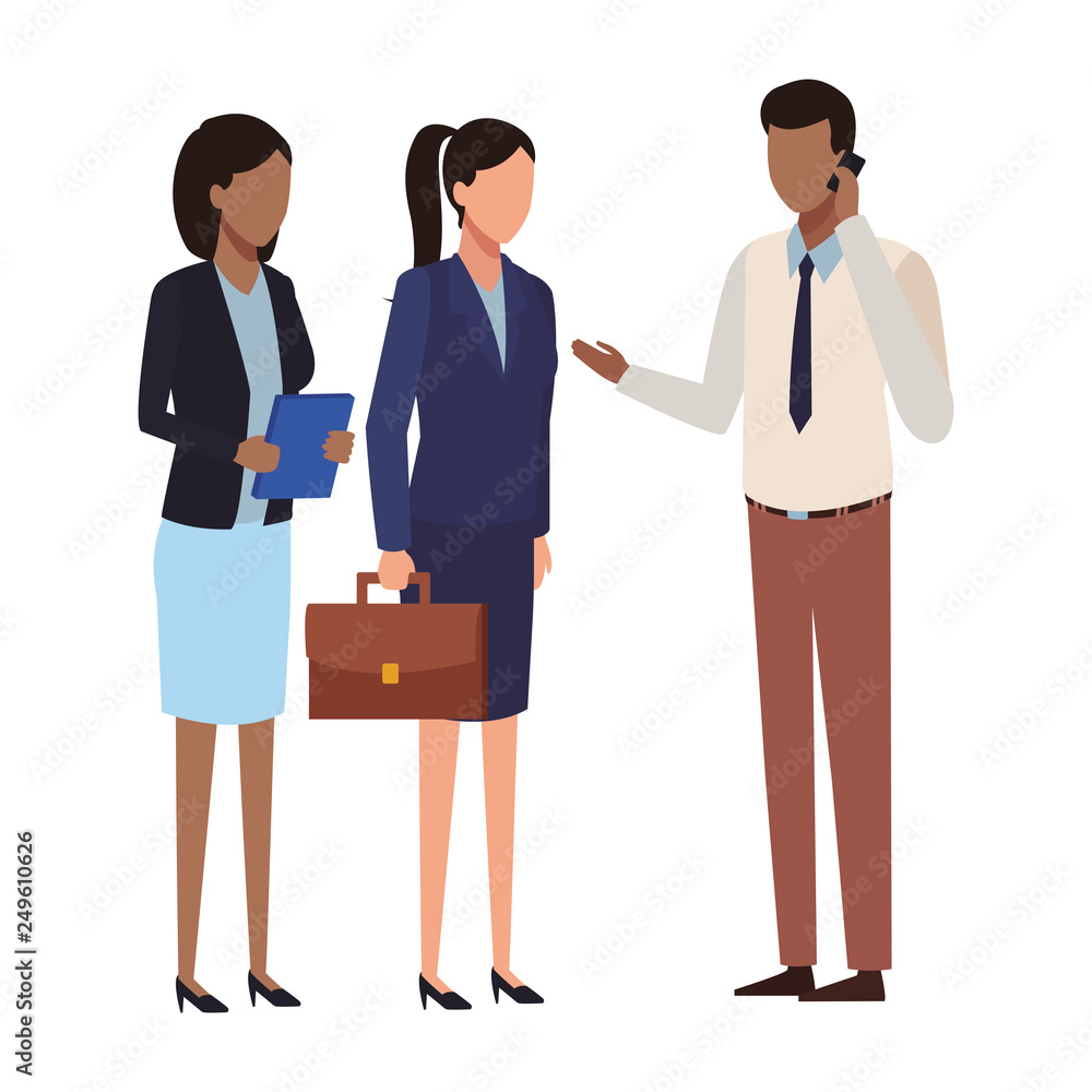 Fototapeta premium business teamwork meeting faceless