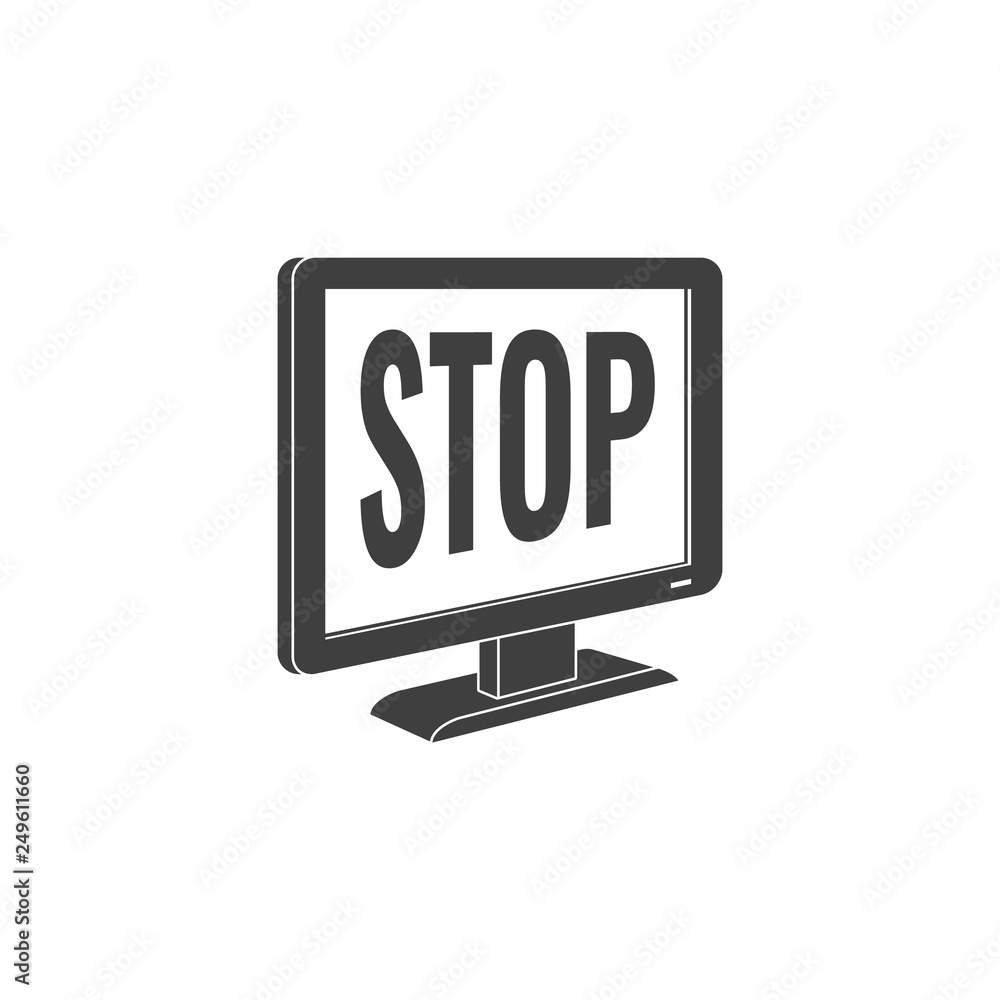 Internet website access forbidden concept vector Internet website access forbidden concept vector