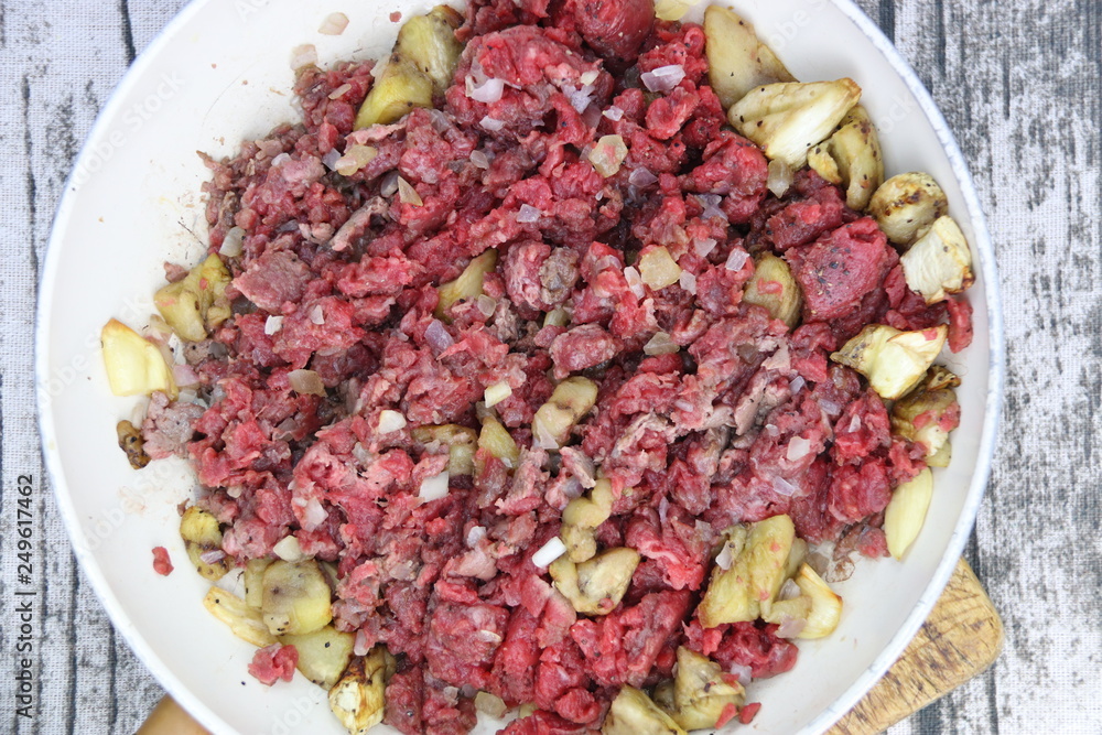 Viande hachée pour farce