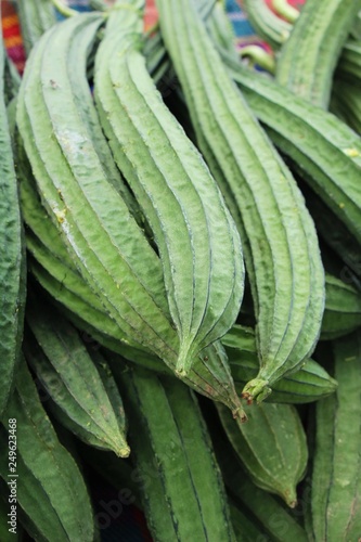 luffa acutangula for cooking at street food
