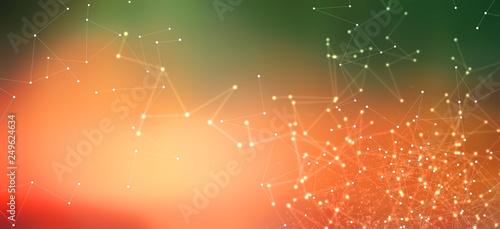 Wallpaper Mural Abstract network technology futuristic ai gradient background Torontodigital.ca