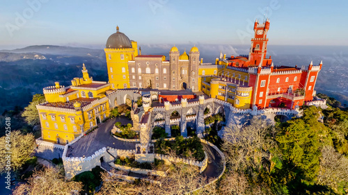 Vista do Palácio da Pena em Sintra Portugal photo