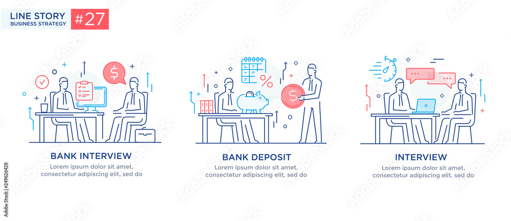 Set of illustrations concept with business concept. Workflow, growth, graphics. Business development, milestones, start-up. linear illustration Icons infographics. Landing page site print poster. Line Set of illustrations concept with business concept. Workflow, growth, graphics. Business development, milestones, start-up. linear illustration Icons infographics. Landing page site print poster. Line