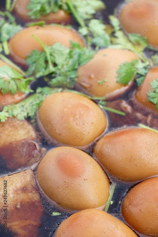 Stewed egg with pork delicious ,Chinese food Stewed egg with pork delicious ,Chinese food