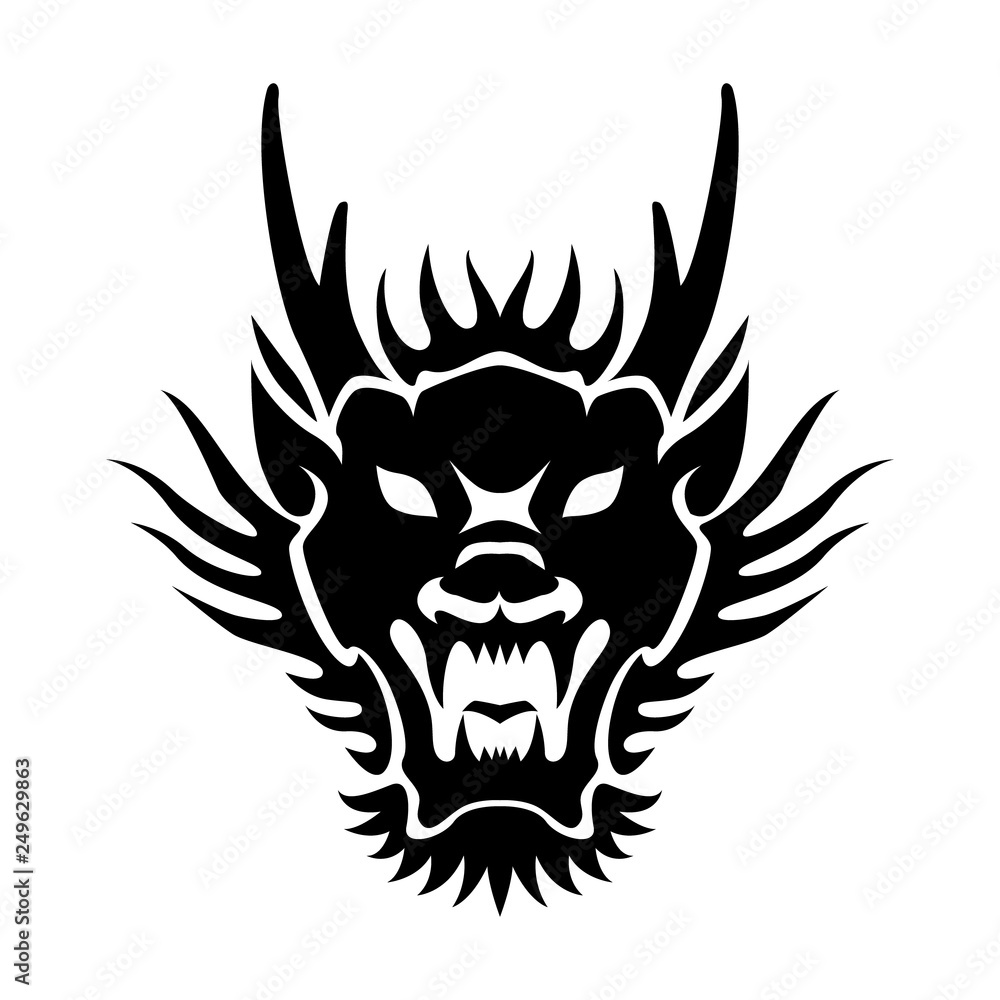 Year of dragon chinese zodiac silhouette Year of dragon chinese zodiac silhouette