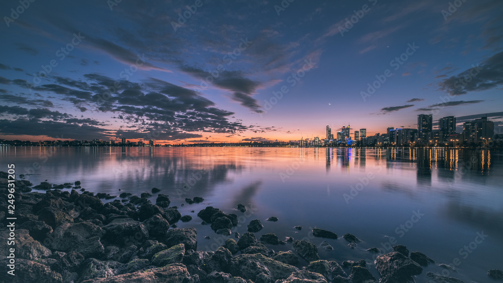 Fototapeta premium Wonderful sunset in Perth