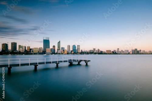 Perth CBD city skyline  Perth WA Australia