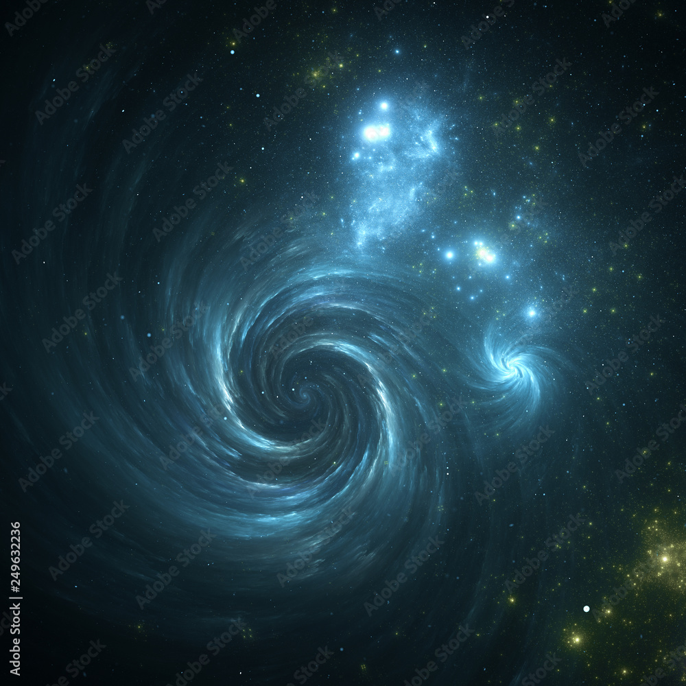 Obraz premium Abstract fractal background, computer-generated illustration.