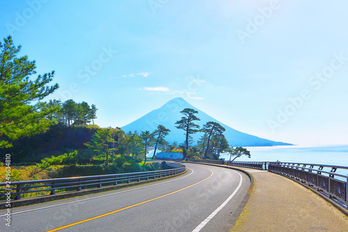 View of Kaimondake Mountain, Kagoshima